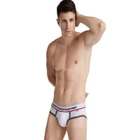 5PCS/LOT Men's Three-Dimensional Pouch Cup Underpants, AC Design Coolflex Briefs Male Underwear Black/Blue/Gray/White M L XL XXL 2
