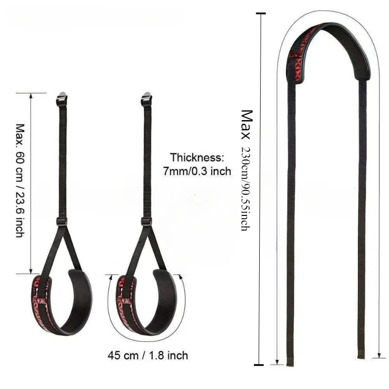 Bondage Harness Sex Eye Mask Open Leg Ankle Cuffs Restraints Slave Sex Toys For Couples Women's Exotic Accessories sex toys