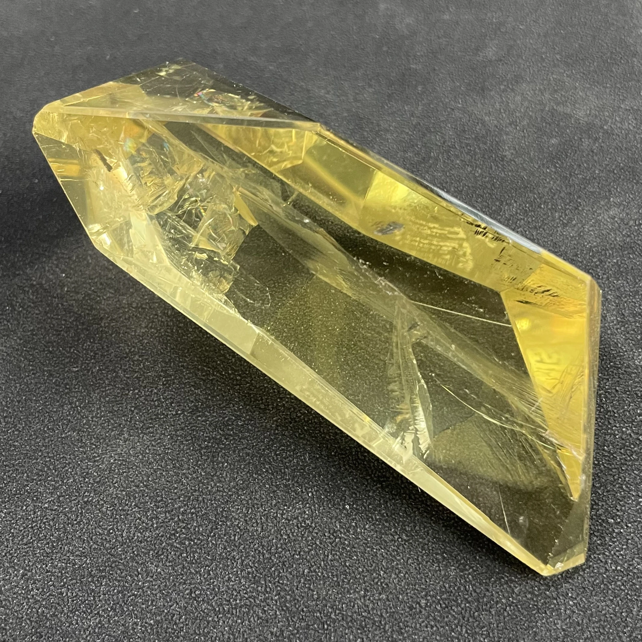 

170g Natural Minerals Stone Citrine Crystal FreeForm Polished Quartz Polyhedron Reiki Healing Gift Home Decor Y753