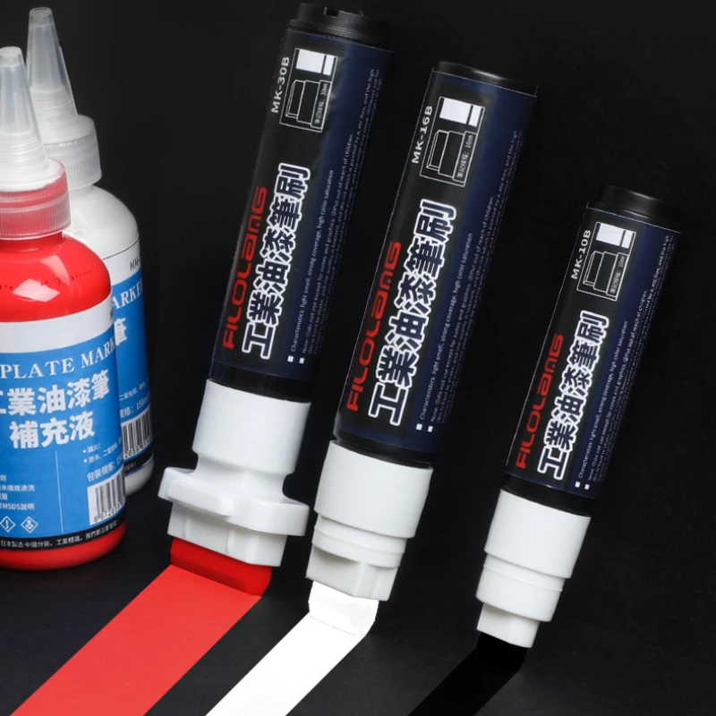 10/16/30mm Can Add Ink Wide Head Industrial Paint Pen for Painting Graffiti Wood Metal Marking Waterproof Paint Marker Pen paint marker pen paint pen art marker pen
