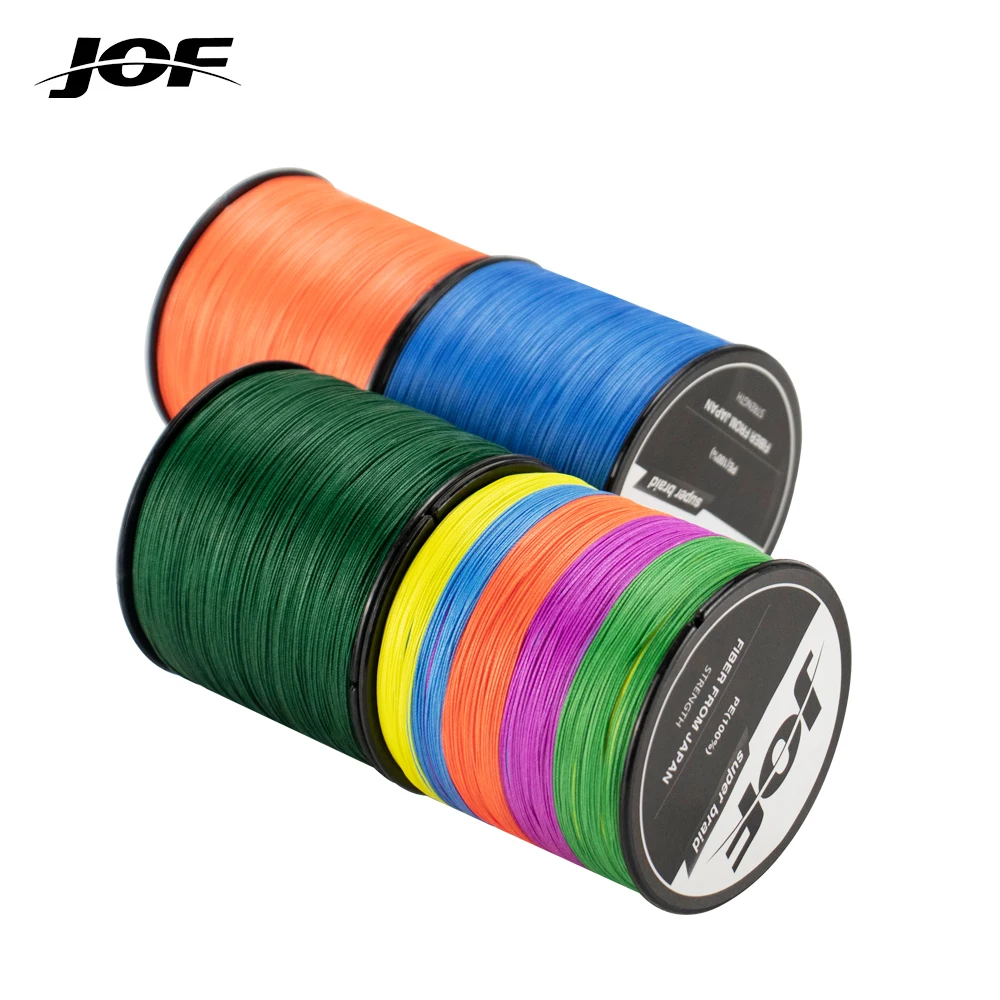 JOF PE filo da pesca intrecciato rosa multifilamento cavo da pesca