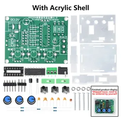 Enhanced Function Signal Generator DIY Kit - Adjustable Sine, Triangle, Square Wave Output, 1Hz to 1MHz, DC 9 - 12V (With Shell)