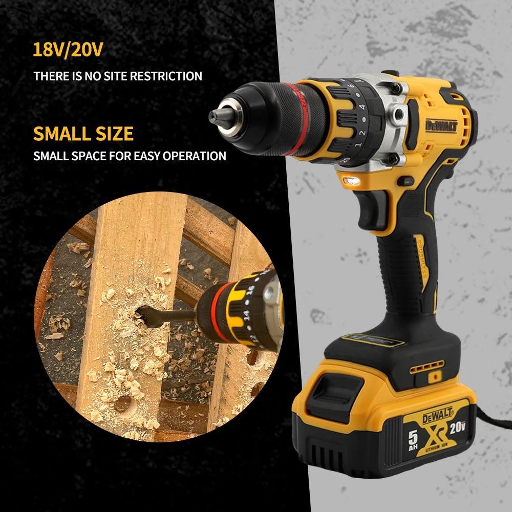 DEWALT DCD791 Compact Cordless Drill Brushless Motor Drill Screwdriver Multi functional Drive Home Rechargeable Electric Tools 4