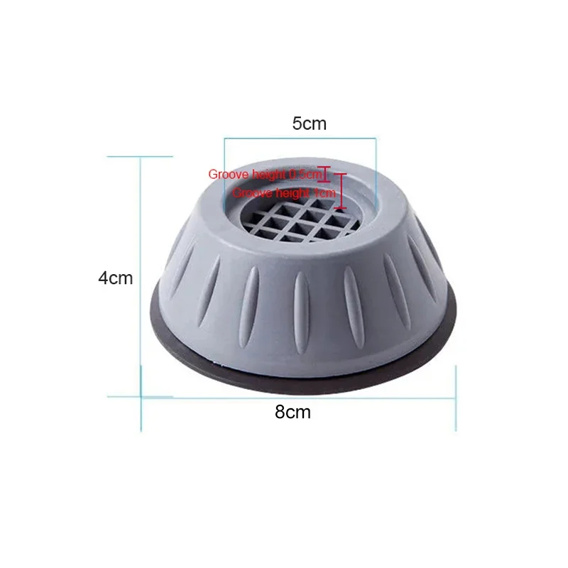 4/8/12Pcs Anti Vibration Füße Pads Stille Waschmaschine Gummi Bein Pads Trockner Universal Basis feste Nicht-Slip Pad Zubehör – Detail 7