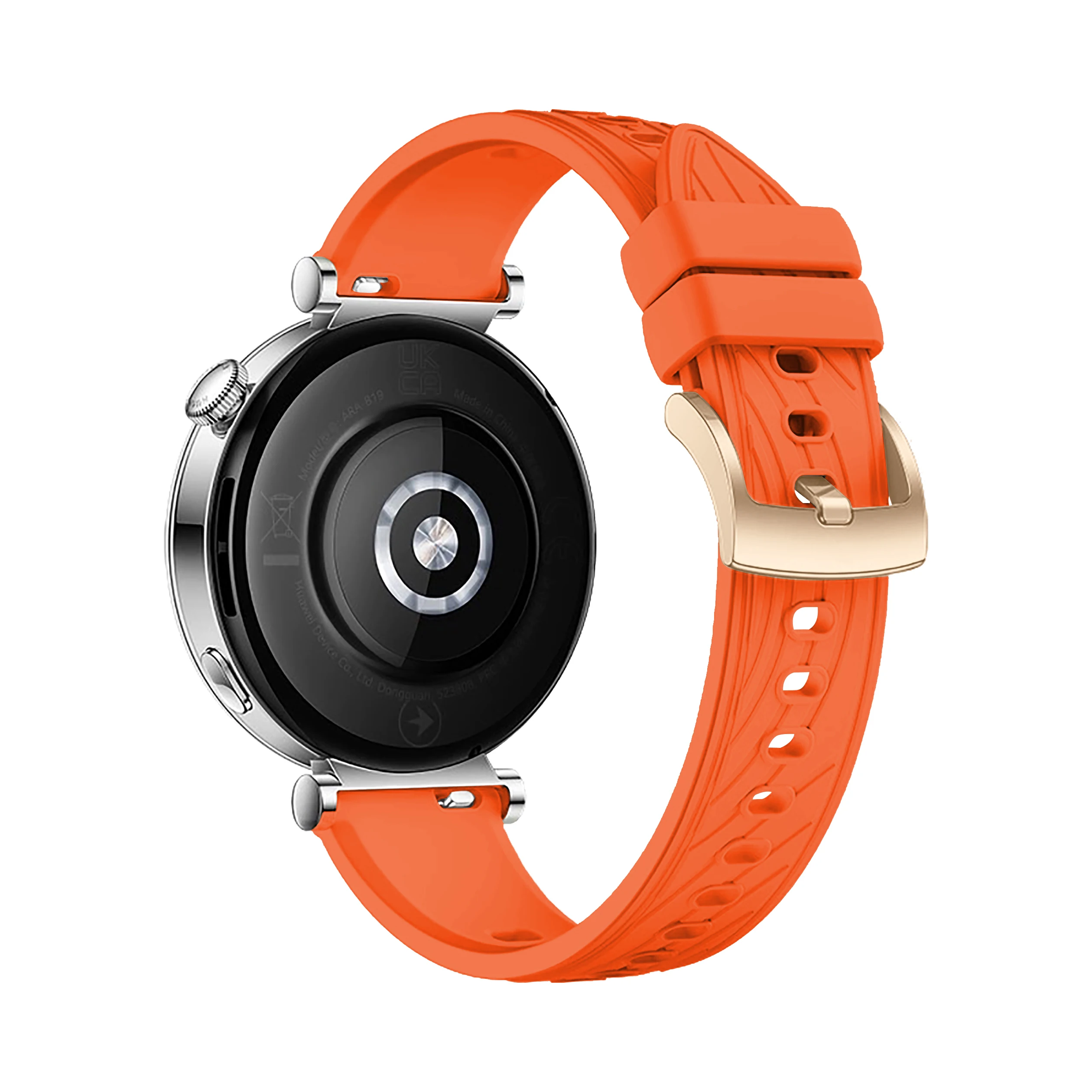 18mm Gold Classic Buckle Silicone Watchstrap Bracelet
