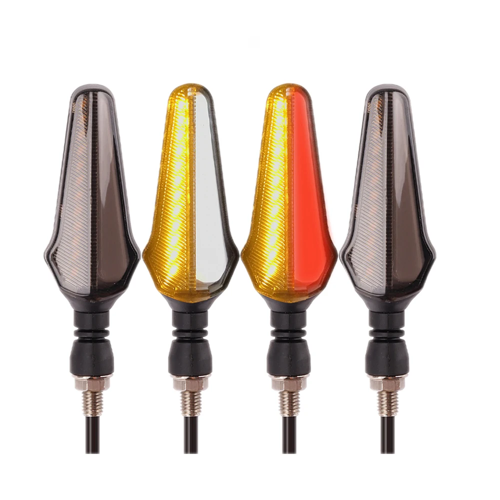 24 Smd Neon Led Moto Dynamic Led Indicatori Di Direzione Scorrevoli Luce Per Bagagli Indian Scout Bobber Vstrom 650 Accessori