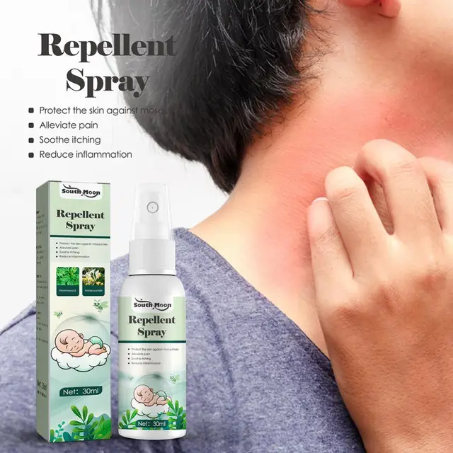 30 Ml-Es Szúnyogtaszító Spray-Szúnyog Antipruritikus Folyékony Kültéri Kemping Szúnyogok Taszító Anti-Rovarcsípések Spray