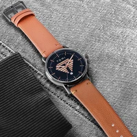 TOMI Men's Watch Minimalist Casual Business Quartz Watch Luxury Fashion Men's Leather Quartz Watch Clock Gift 2