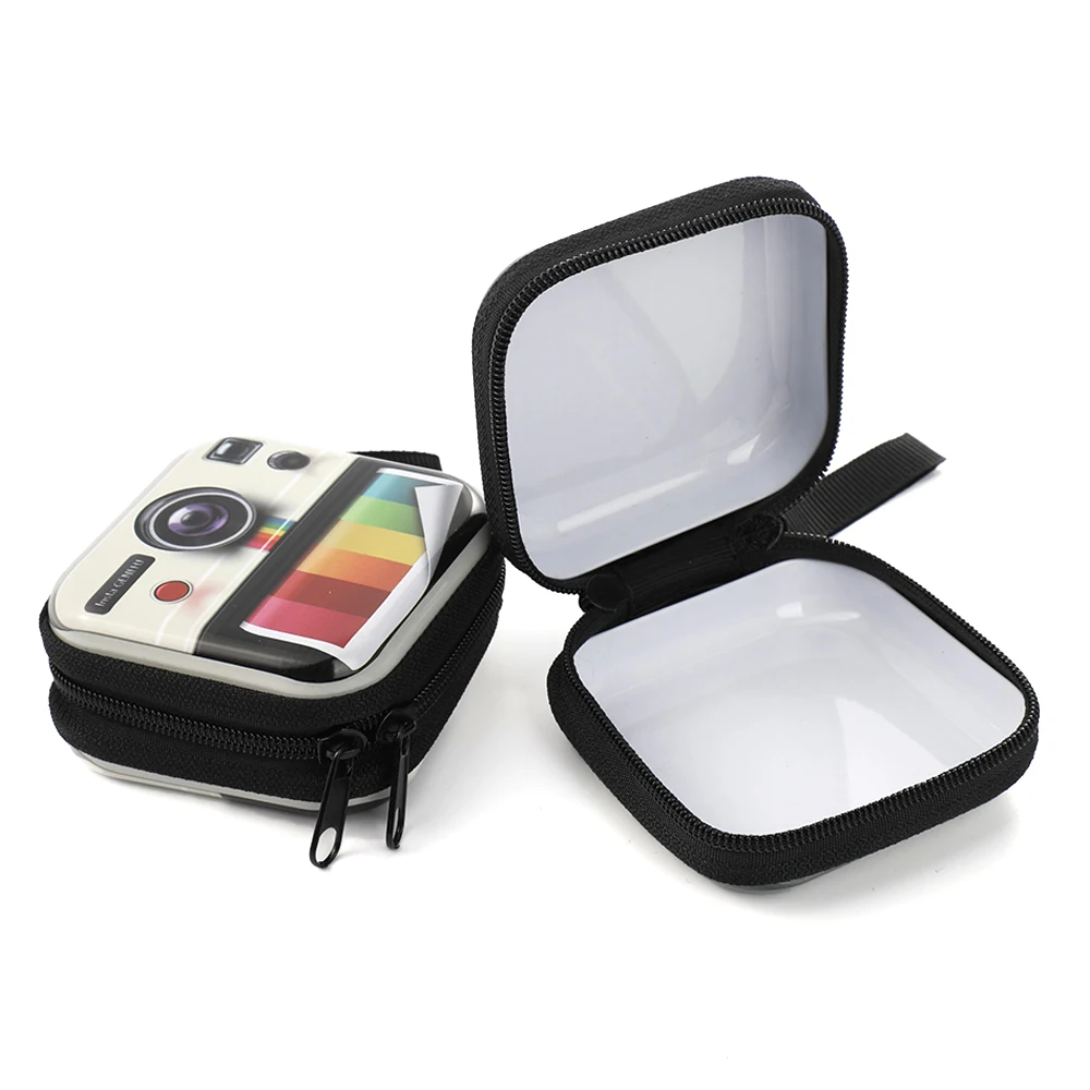 Creative Retro Personalized Mini Coin Wallet Purse Kids Earphone Box Bags Coin Wallet Women Retro Tape Camera Tinplate Bag