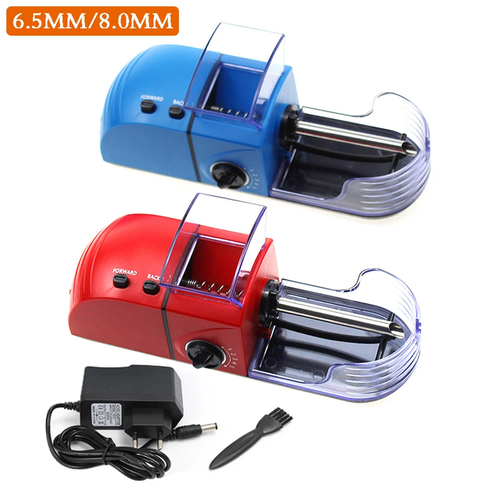 

Cigarette Rolling Machine 6.5MM/8MM Tube Puller Gadgets EU Plug Electric Smoking Tool Tobacco Roller Cigarette Wrapping Machine