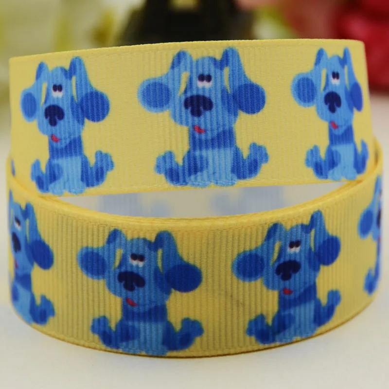 22Mm 25Mm 38Mm 75Mm Blues Clues Personaggio Dei Cartoni Animati Stampato Nastro Del Grosgrain Decorazione Del Partito 10 Yards X-05198