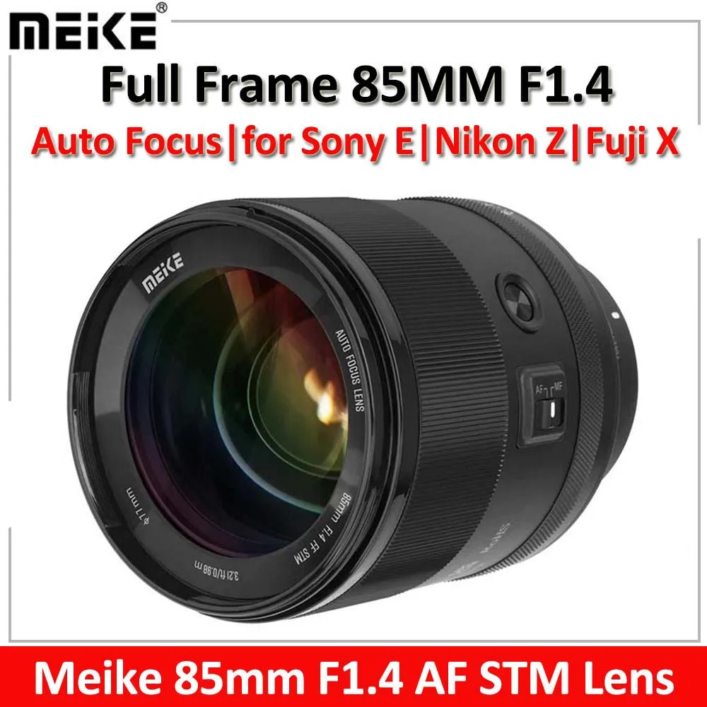 

Meike 85mm F1.4 Auto Focus Medium Telephoto STM Full Frame Large Aperture Portrait Lens for Nikon Z/Sony E /L-mount Cameras Lens