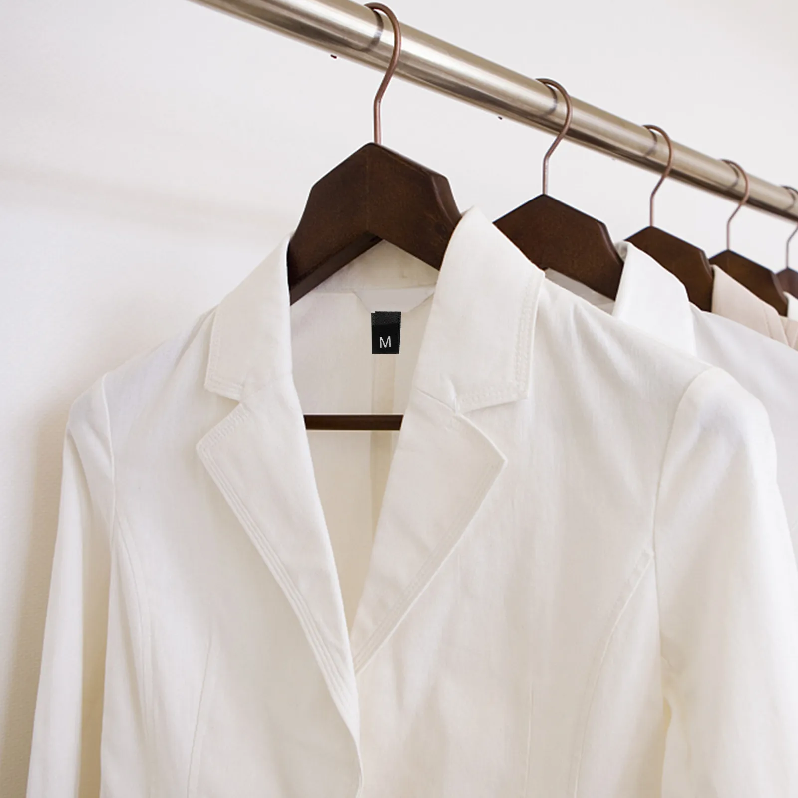 800개 의류 라벨 옷감 사이즈 태그 스티커 원형 스티커