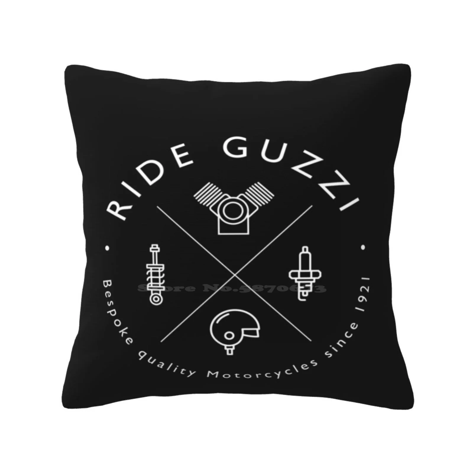 Moto Guzzi Mechanic Logo-Dark Home Sofa Car Cushion Cover Federa Moto Guzzi Moto Moto Club Audace California