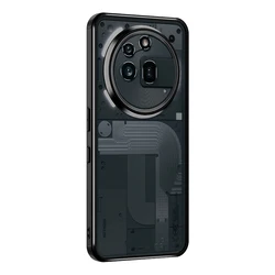 Enhanced Shockproof Transparent Magsafe Phone Case, Hard Armored Antiknock Bumper Cover for Nothing Phone 3A Pro (Black)
