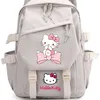 MINISO Large Capacity Hello Kitty Backpack Fashion Kawaii School Bag Waterproof Nylon Fabric for Girl Student 1