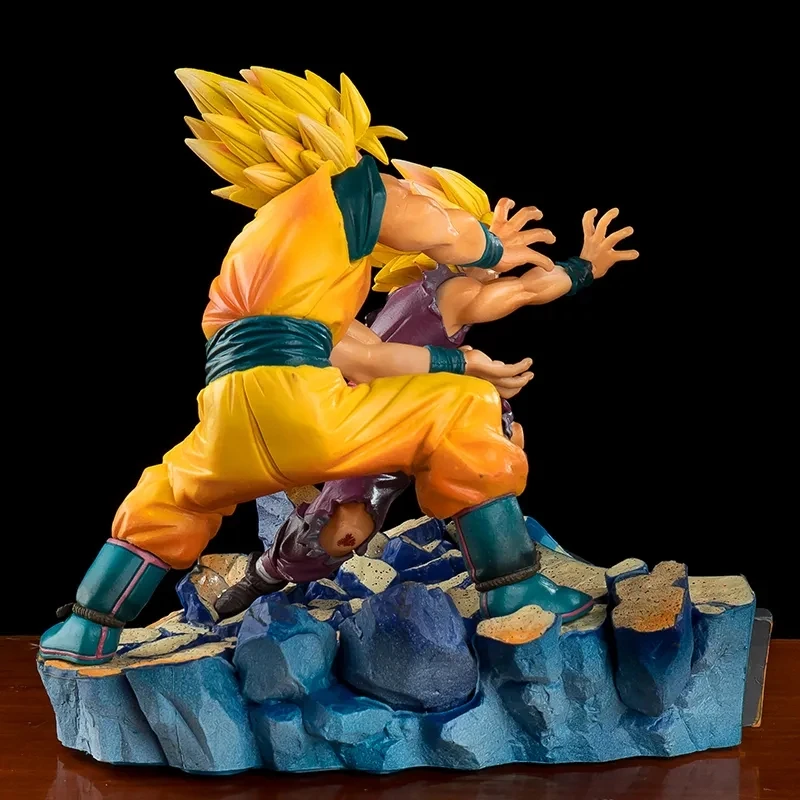 Anime Dragon Ball Z Figures Father and Son Shock Wave Son Goku Gohan Action Figure Doll Anime PVC Collection Burdock Model Toys