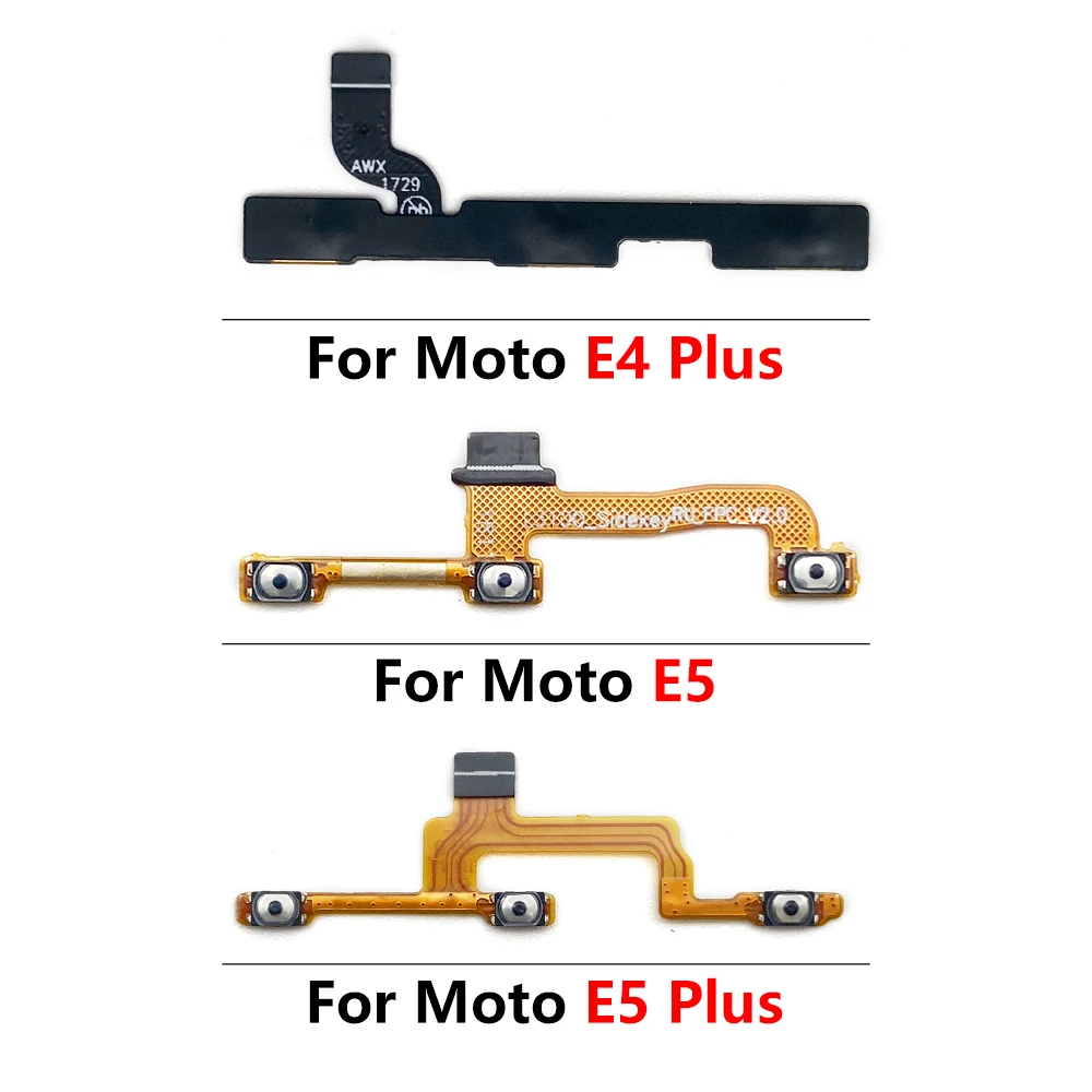 Replacement Power On/Off Volume Switch Key Button Flex Cable Ribbon for Motorola Moto E Series