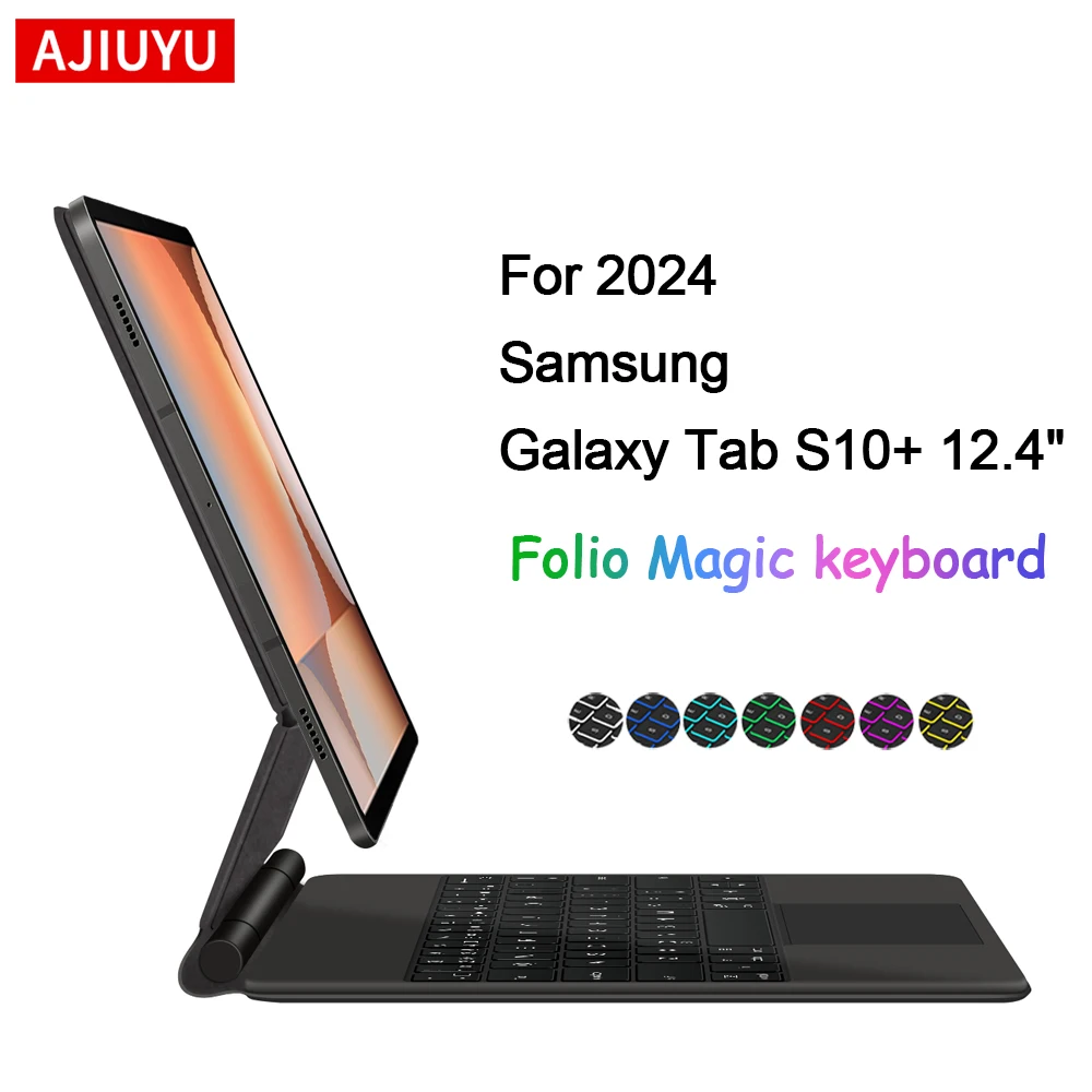 Ajiuyu Premium Touchpad Magnetic Keyboard Case with Magic Folio