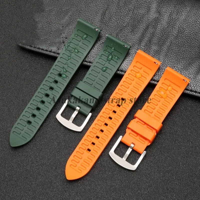 Quick Release Silicone Watch Band - Versatile Rubber Strap