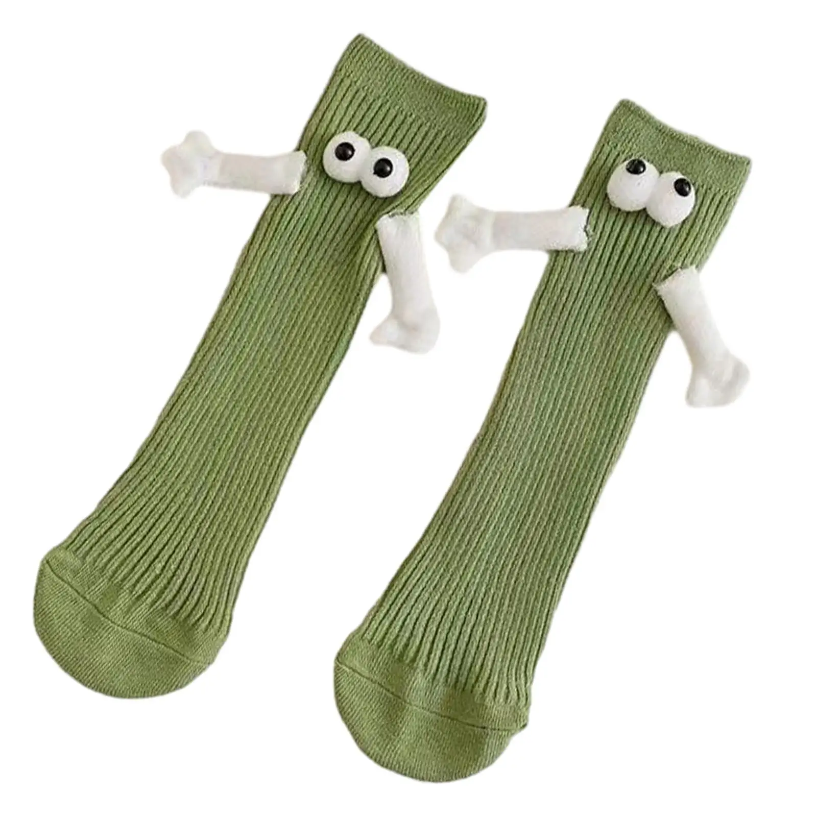 3D Doll Couple Socks Friendship Socks Unisex Gifts for Women Men Soft Magnet Breathable Mid Tube Cute for Friends