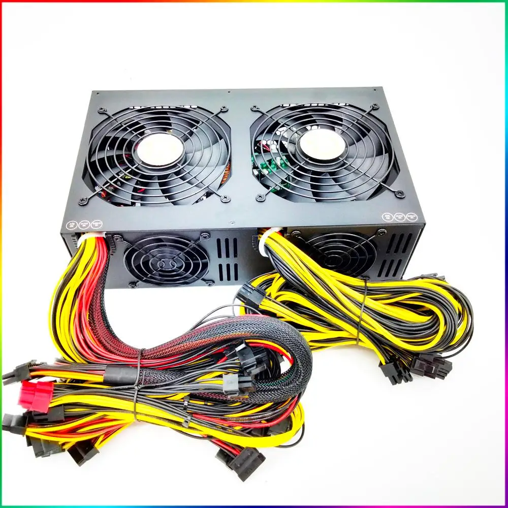 3600W Power Supply Module Fit Mining ATX PSU PC 12 Graphic Video Card 180V-240V