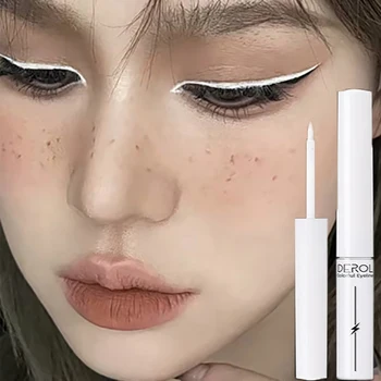 매트 네온 리퀴드 아이라이너 펜슬, 방수, 속건성, 컬러풀, 옐로우, 블루, 핑크, 화이트, 아이 라이너 펜, 아이 메이크업 화장품