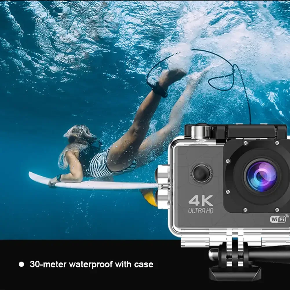 4K Outdoor Diving F2.0 Large Aperture Cyclic Recording Anti-Shake Waterproof Sports Camera WIFI IP68 Waterproof Digital Camera 6