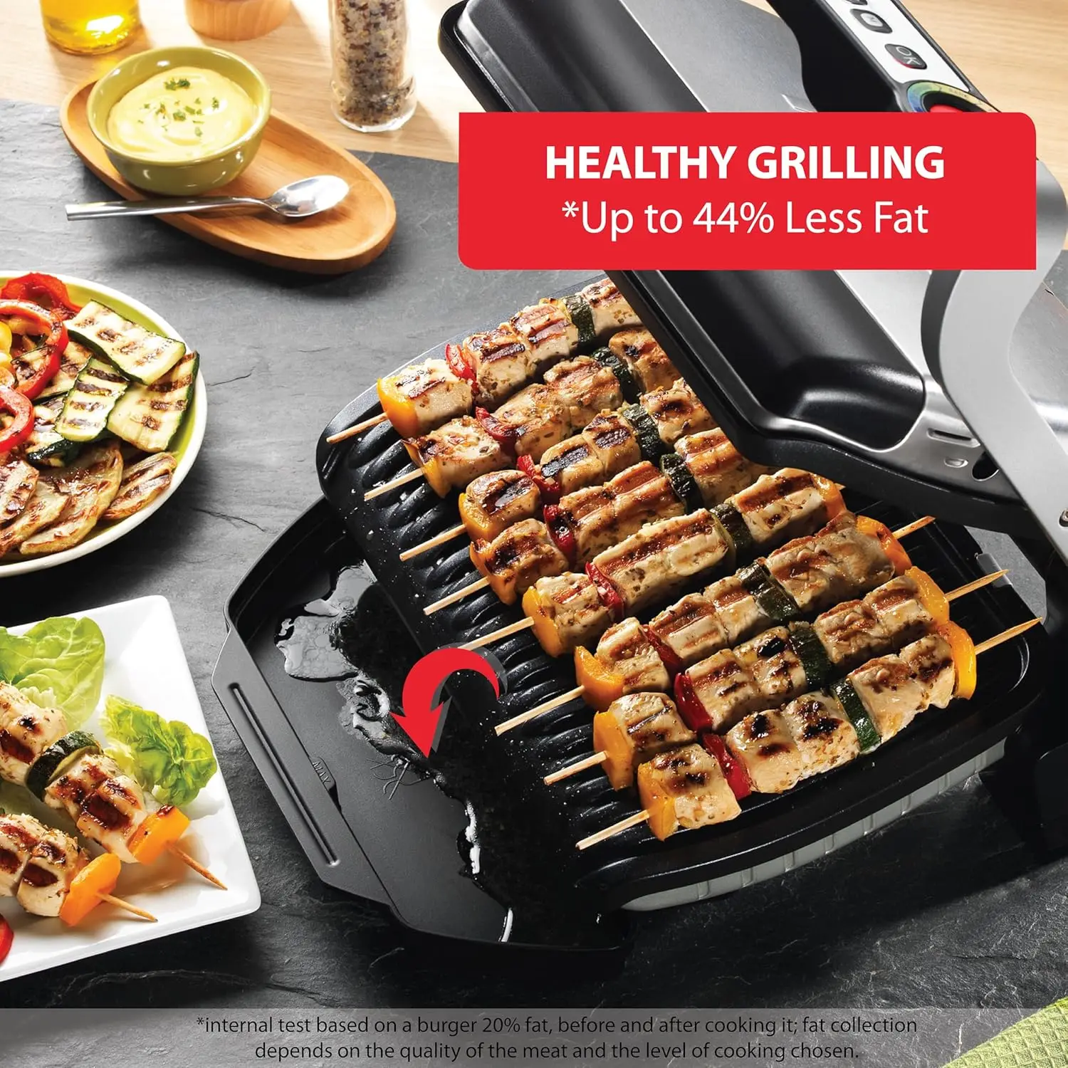Stainless Steel Electric Grill Indoor 4 Servings 6 Automatic Cooking Modes, Intelligent grilling rare to well-done, Nonstick Rem 5