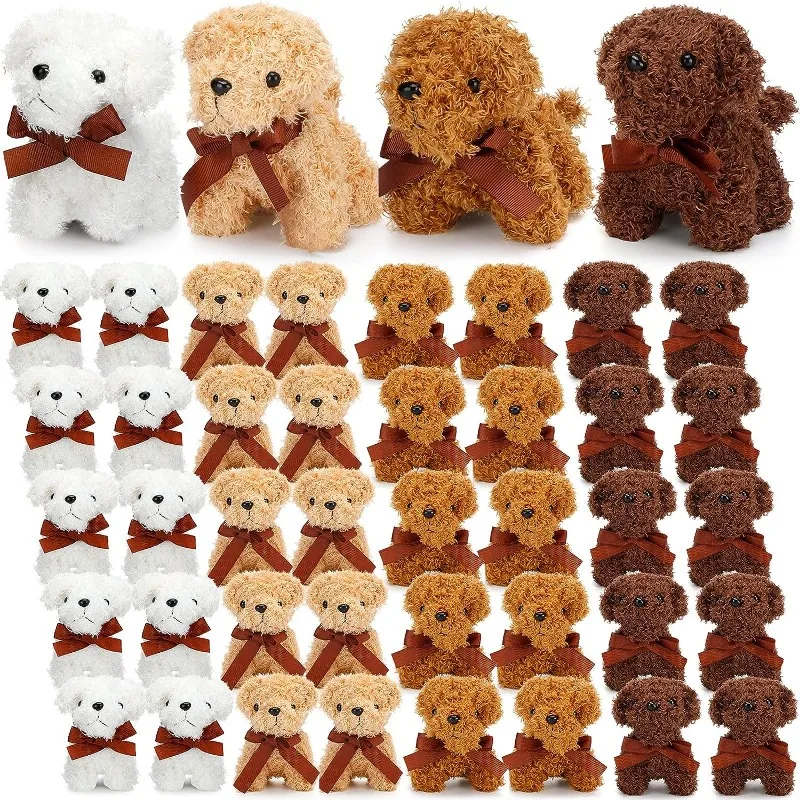 

40 PCS 12cm Mini Plush Dogs Small Stuffed Dog Bulk Cute Plush Toy Puppy Party Favors Soft Stuffed Dog Doll for Goodie Bag Filler