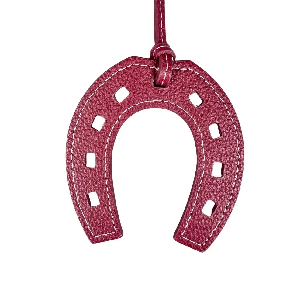Artisanal Leather Horse Head & Horseshoe Charms Set - Premium Quality & Customizable Colors - Perfect Bag Accent
