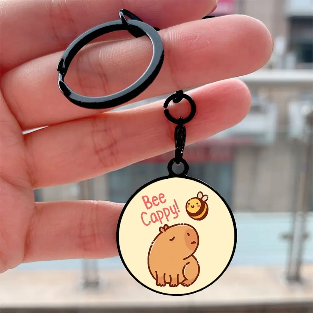 

Fashion Capybara Keychain Motorcycle Car Backpack Keychain Keyring Gift
