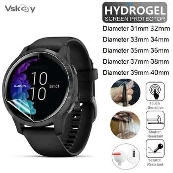100PCS TPU Hydrogel Soft Screen Protector Diameter 35m 36mm 37mm 38mm 39mm 40mm 33mm 34mm 32mm 31mm Smart Watch Protective Film