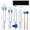 1/4 Pack Tuning Fork Set(128 Hz,256 Hz,512 Hz,528 Hz)With Tuning Fork Hammer For Sound Healing Sound Vibration Tools 3
