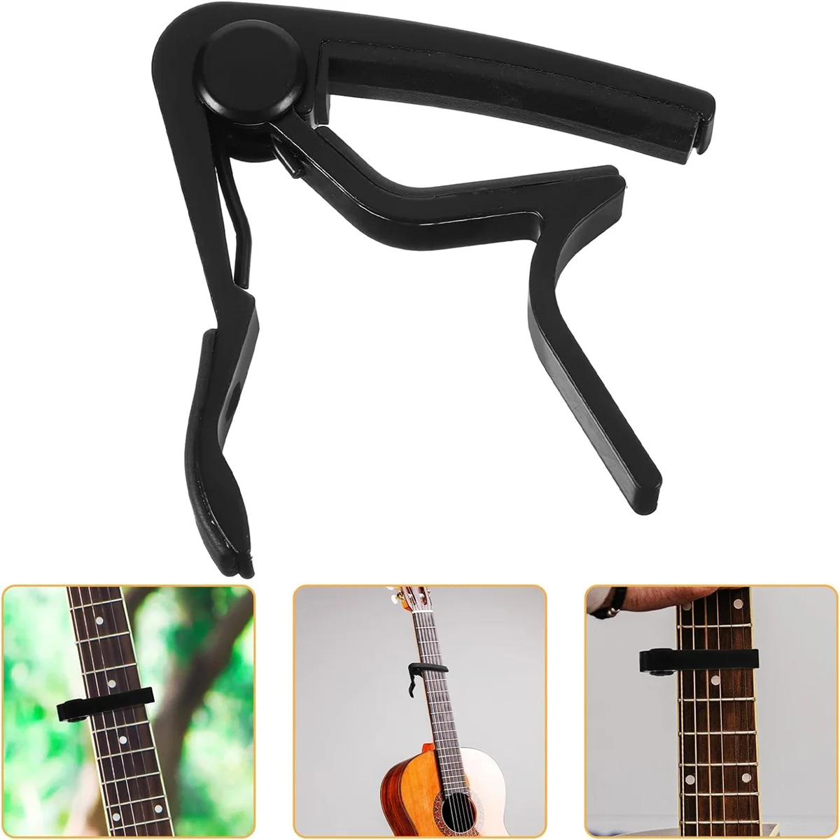 Miwayer Hochwertiger Gitarren-Kapodaster aus Aluminiumlegierung für 6-saitige Gitarre, legiertes Metall, universeller Multifunktions-Kapodaster – Detail 18