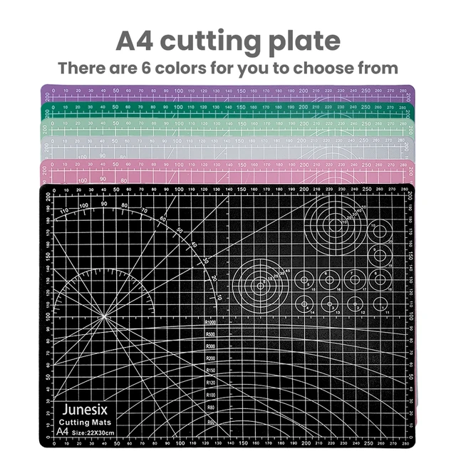 A4 Cutting Pad PVC Table Pad Leather Process Anti Cutting Double-Sided Carving Student DIY Process Self-Healing Pad 30cm×22.7cmx 1