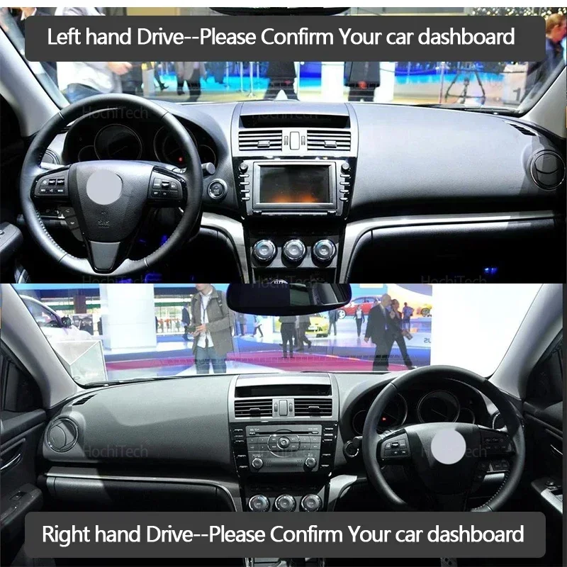 Auto-Armaturenbrett-Abdeckung, vermeiden Sie Lichtpolster, Instrumententafel, Matte, Teppiche für Mazda 6 2008–2013, GH Atenza 2009 2010 2011 2012 – Detail 6
