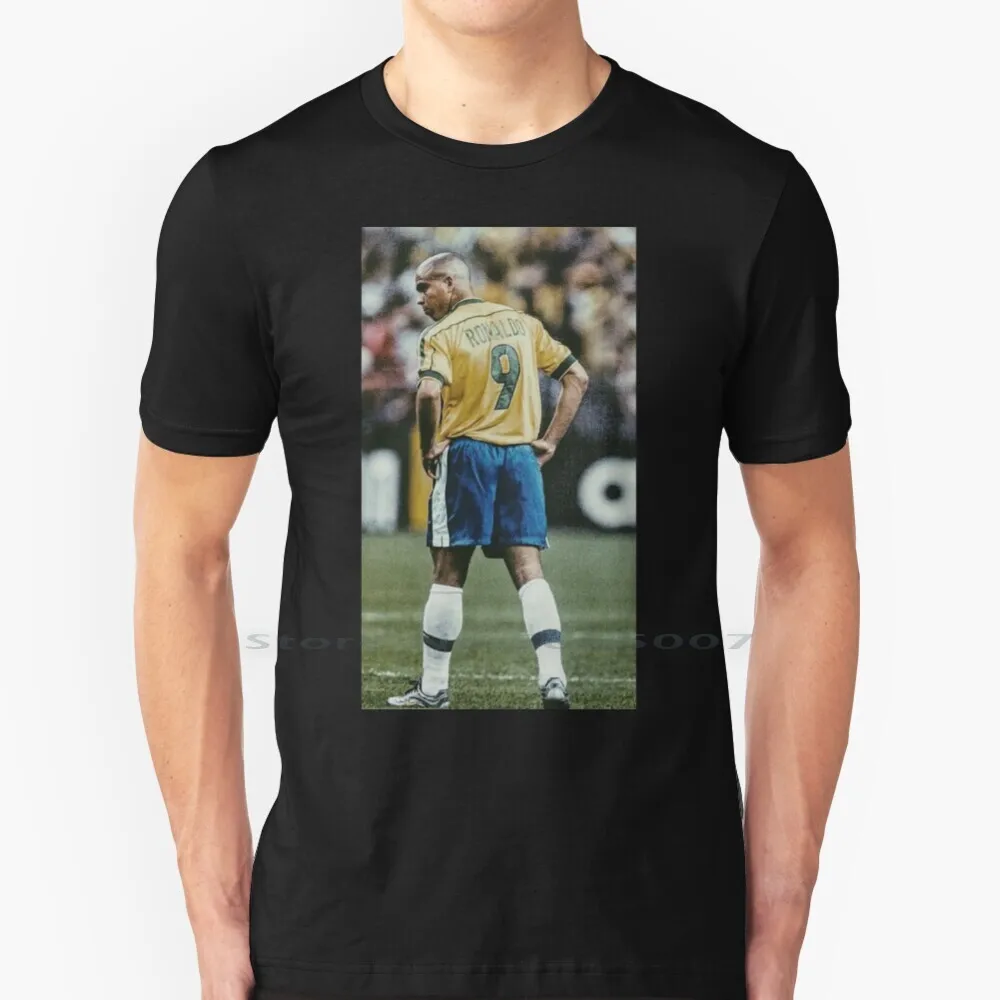 Ronaldo Luis Nazàrio De Lima Art T Shirt 100% Cotone Ronaldo Luis Nazar De Lima Big Size 6Xl Tee Gift Fashion