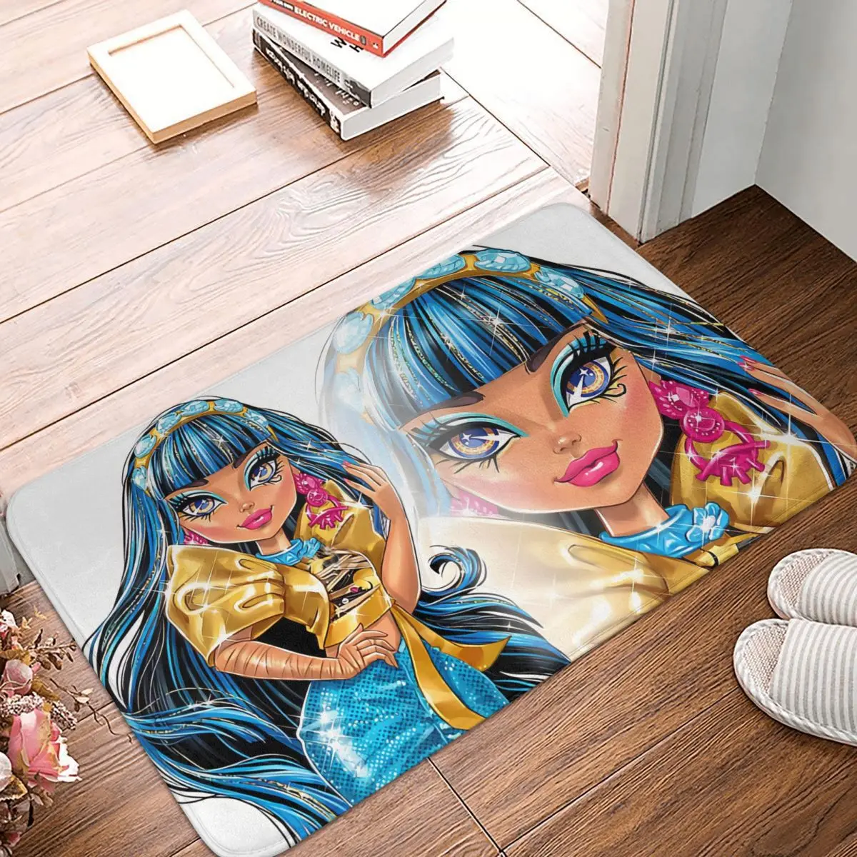 Monster High Doll Tappetino Da Bagno Antiscivolo Tappetino Da Bagno Cleo De Nile Tappeto Da Corridoio Tappeto Di Benvenuto Decorativo Per La Casa