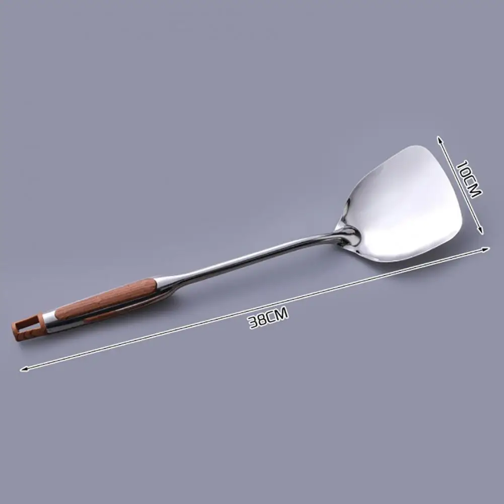 Useful Kitchen Tool Lightweight Spatula Shovel Turner Ladle Anti-corrosion Silver Kitchen Utensil for Dining Room