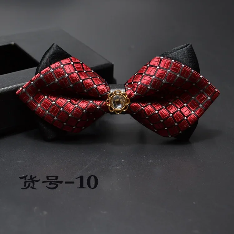 Sharp Angle Alloy Bow Tie Wholesale British Fashion Wedding Groom Bow Tie Bow Tie