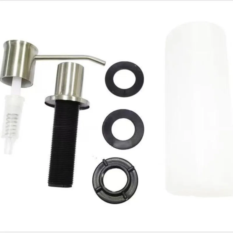 Concave And Convex Liquid Soap Dispenser Stainless Steel Soap Dispenser Bathroom Kitchen Sink Built-In Dispenser 500ml soap dispenser soap pump soap dispenser head