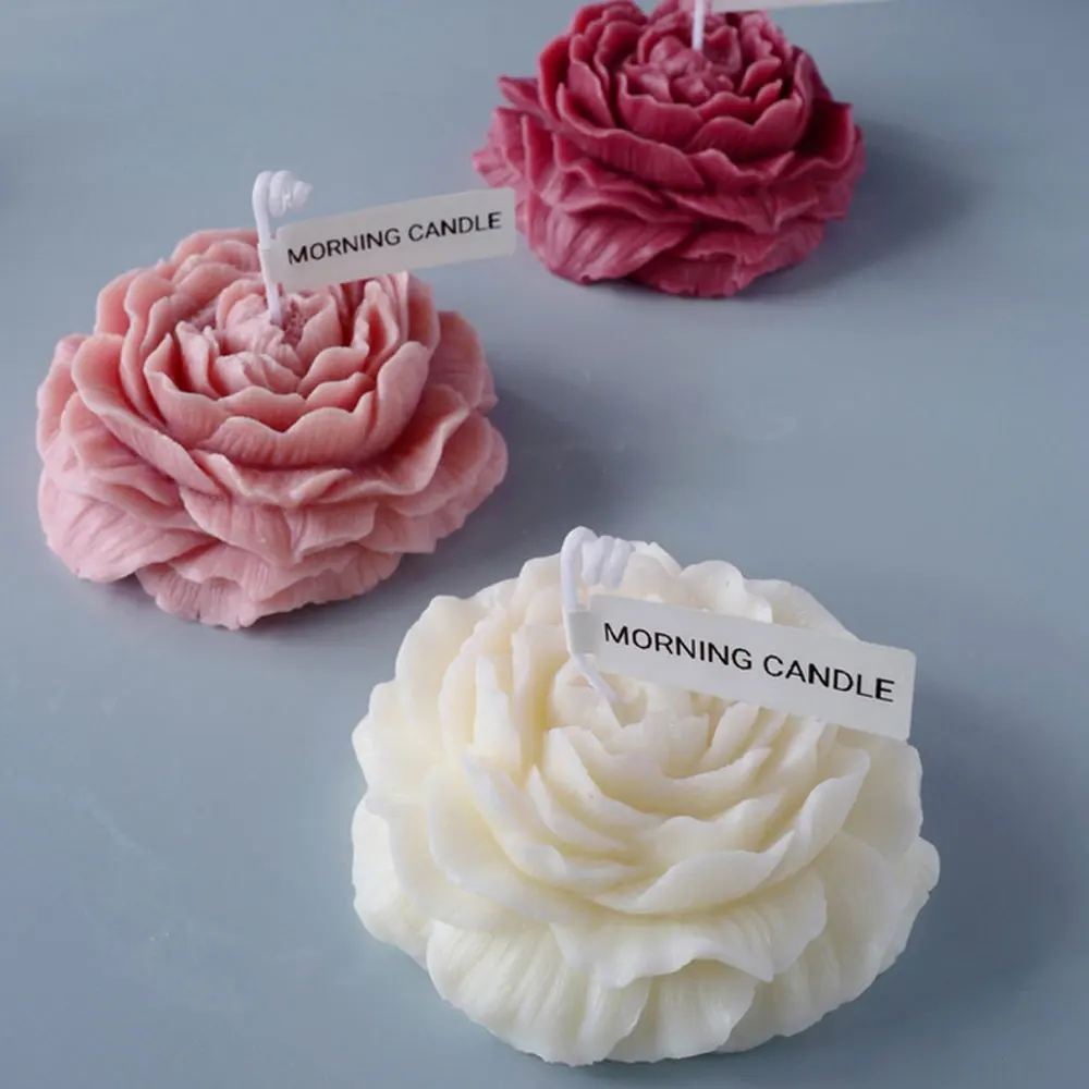 3D Rose Bouquet stampo per candele in Silicone fai da te peonia fiore  sapone resina gesso stampo strumento per fare il cioccolato decorazioni per  la casa regali di nozze - AliExpress