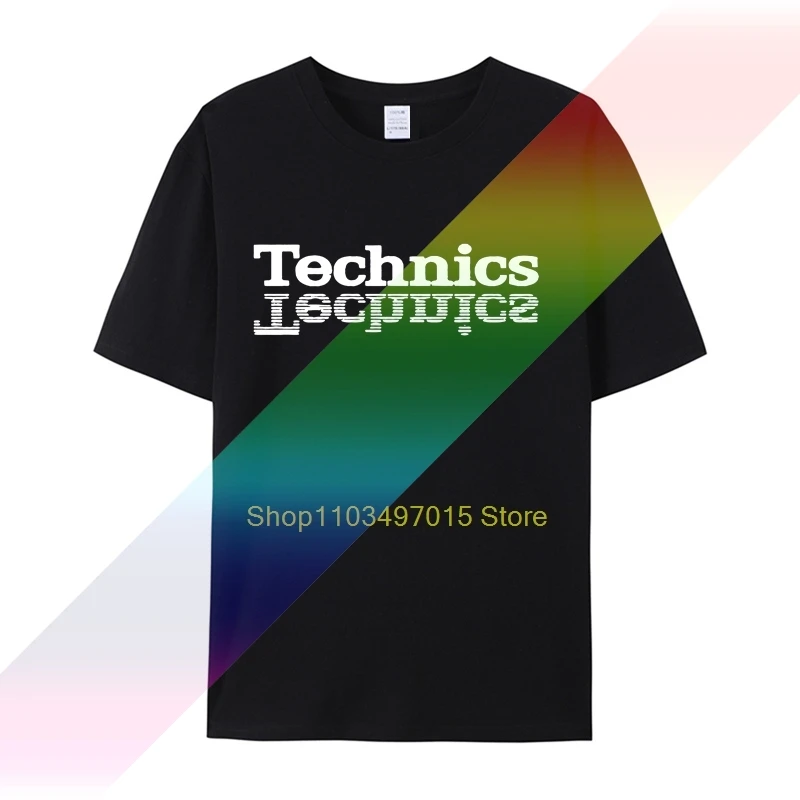 Technics T Shirt Dj 1200 Giradischi Music House Techno Electronic Hip Hop New Hot Summer Men