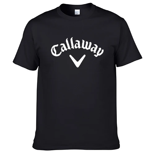 2023 Spring clothes Callaway men's printed golf pure cotton loose T
