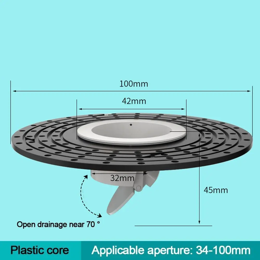 Large Size Bathroom Toilet Sewer Floor Drain Core Shower Drain Stopper Insectproof Anti-odor Water Drain Filter Floor Strainer