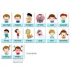 Baby Montessori Toys Emotion Weather Learning Card Cartoon English Flash Cards Kids Learning Toys Educational Toys for Children 5