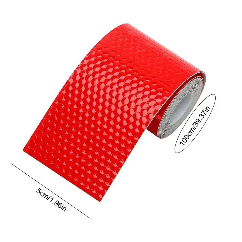 Trucks Trailers Accessories 100X5CM Reflective Car Stickers Adhesive Tape for Trucks Trailers Safety White Red Yellow Reflective images - 6