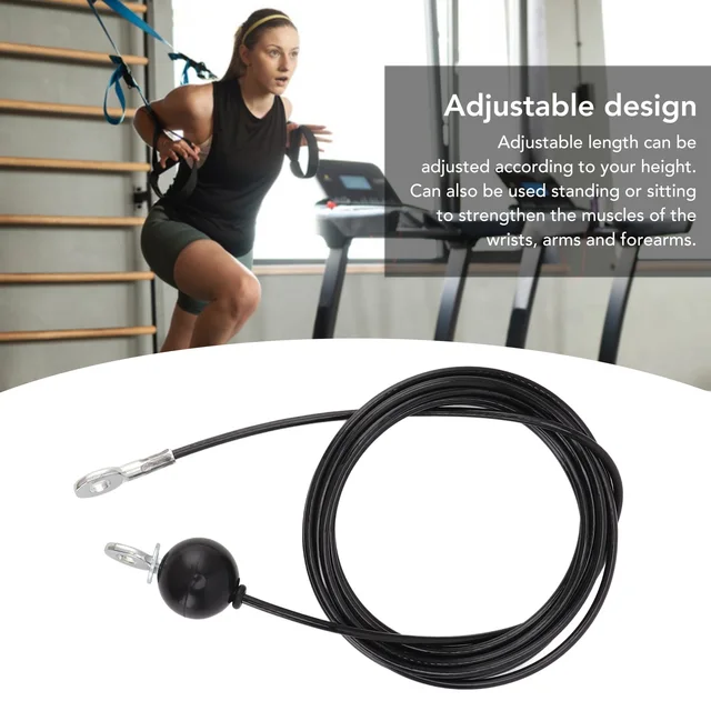 4/5M Steel Wire Rope DIY Heavy Duty Multi Gym Cable Fitness Pulley Machine Home Fitness Exercise Equipment Accessories Tool