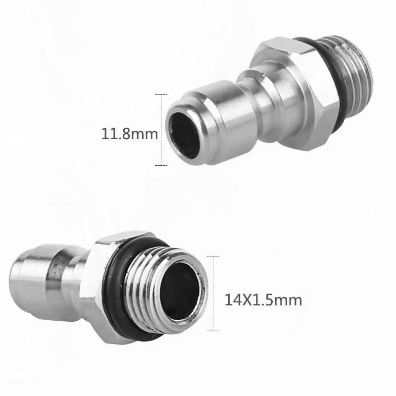 High Pressure Washer 1/4 Quick Connector Water Gun Nozzle Union Quick Plug Foam Kettle Changeover Quick Connect Accessories 5